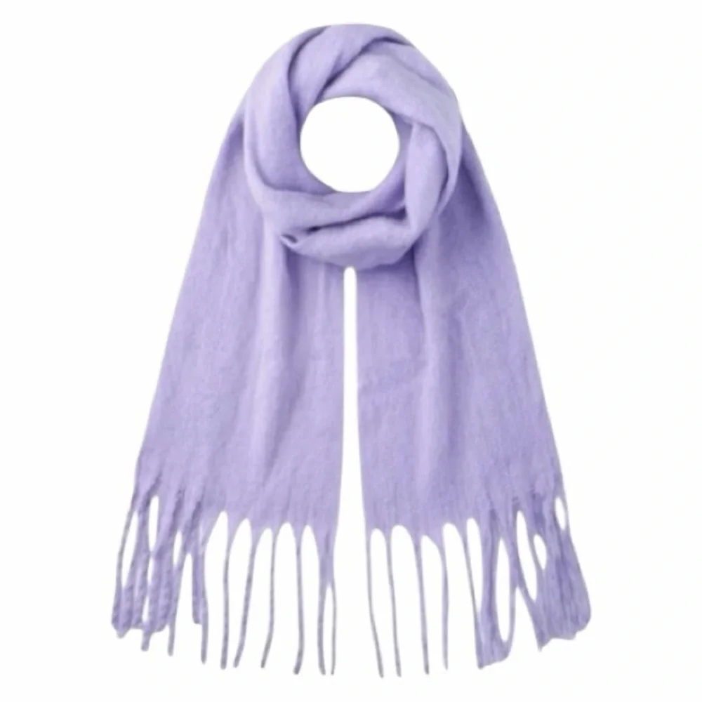Chunky Oversized Winter Blanket Scarf With Fringe NWT